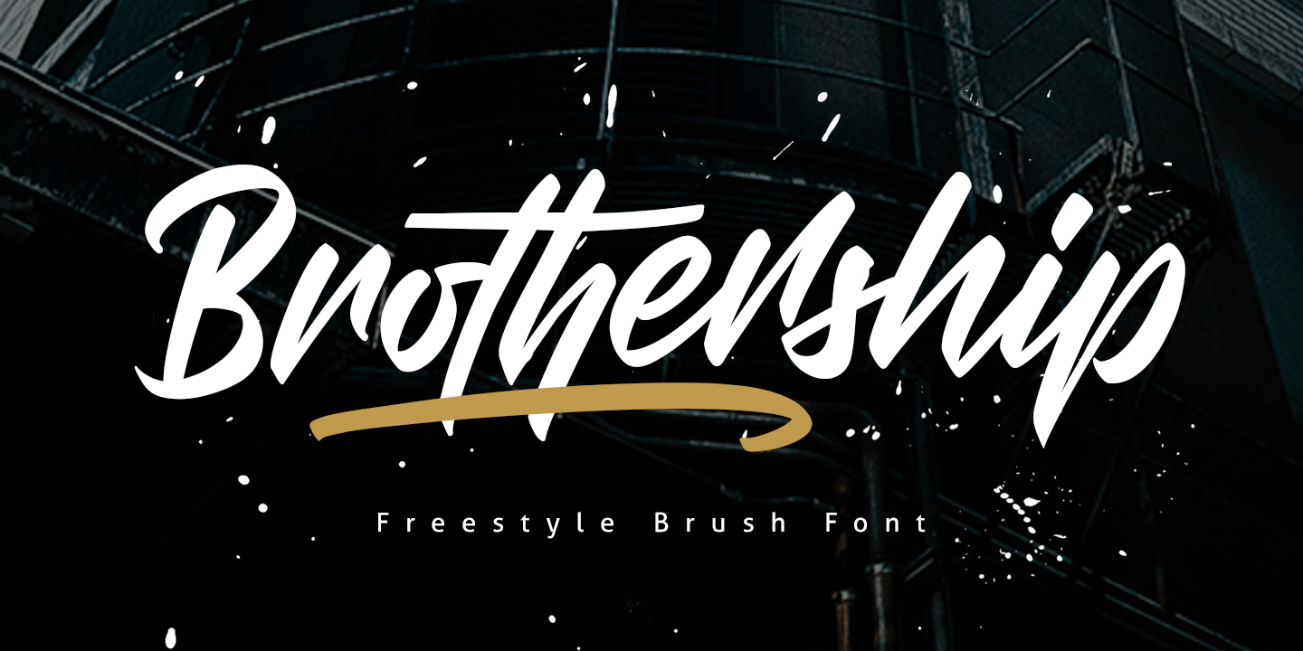Brothership Font preview